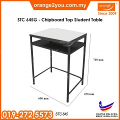 STC 645G - Chipboard Student School Table (Grey) (MOQ: 30 Unit)